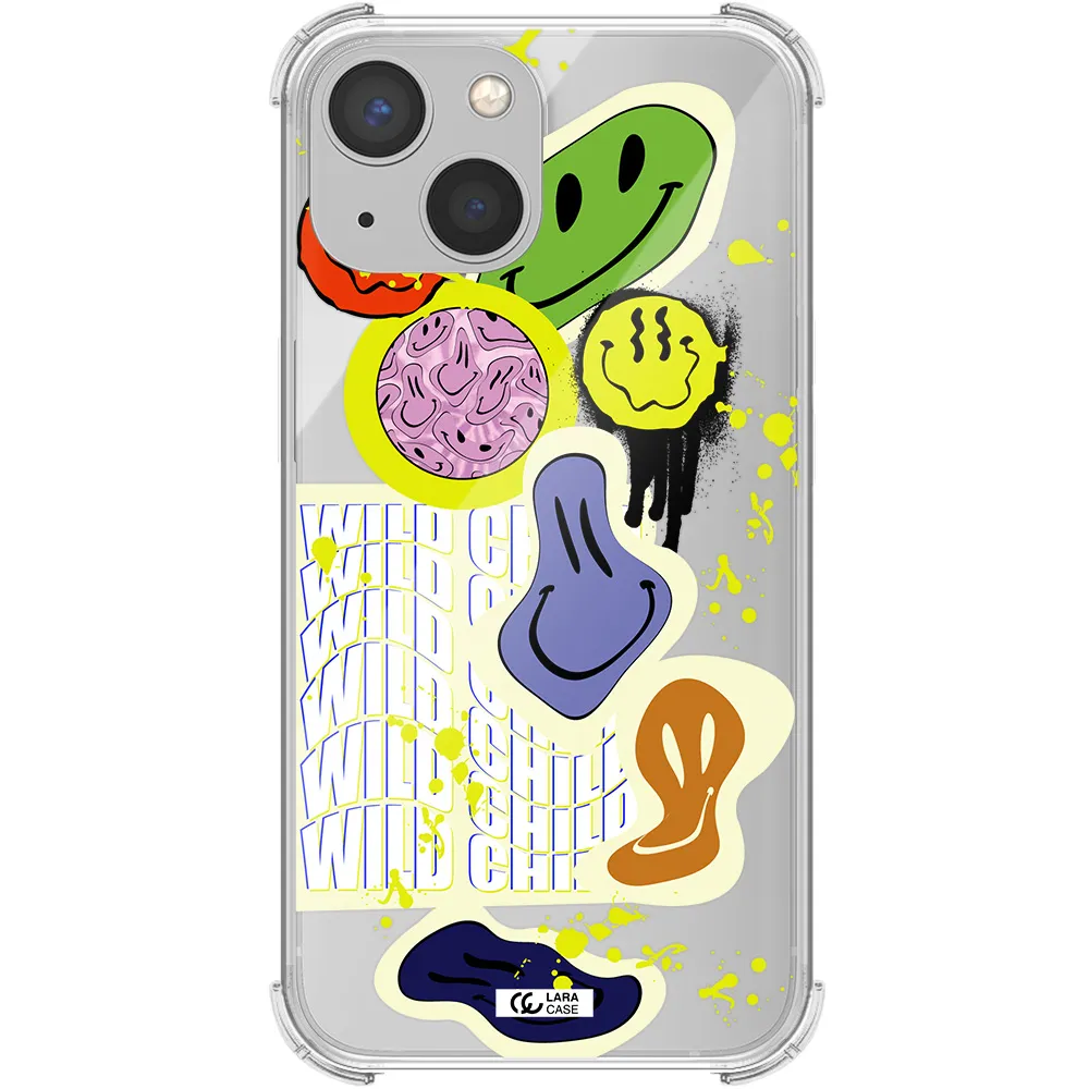 Colorful Emojis Apple iPhone 13 mini Clear PC Case