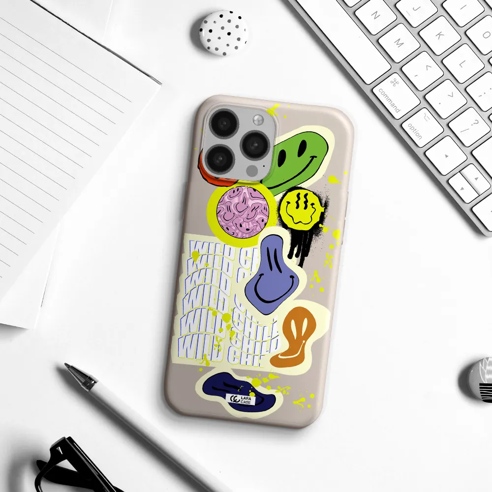 Colorful Emojis Apple iPhone 13 Pro Max Silicone Stone Case