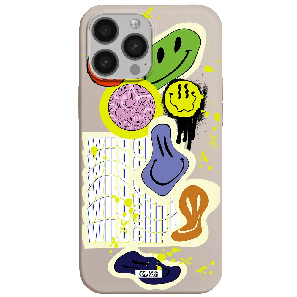 Colorful Emojis Apple iPhone 13 Pro Silicone Stone Case