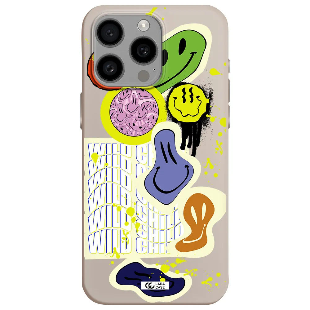 Colorful Emojis Apple Iphone 15 Pro max Silicone Stone Case
