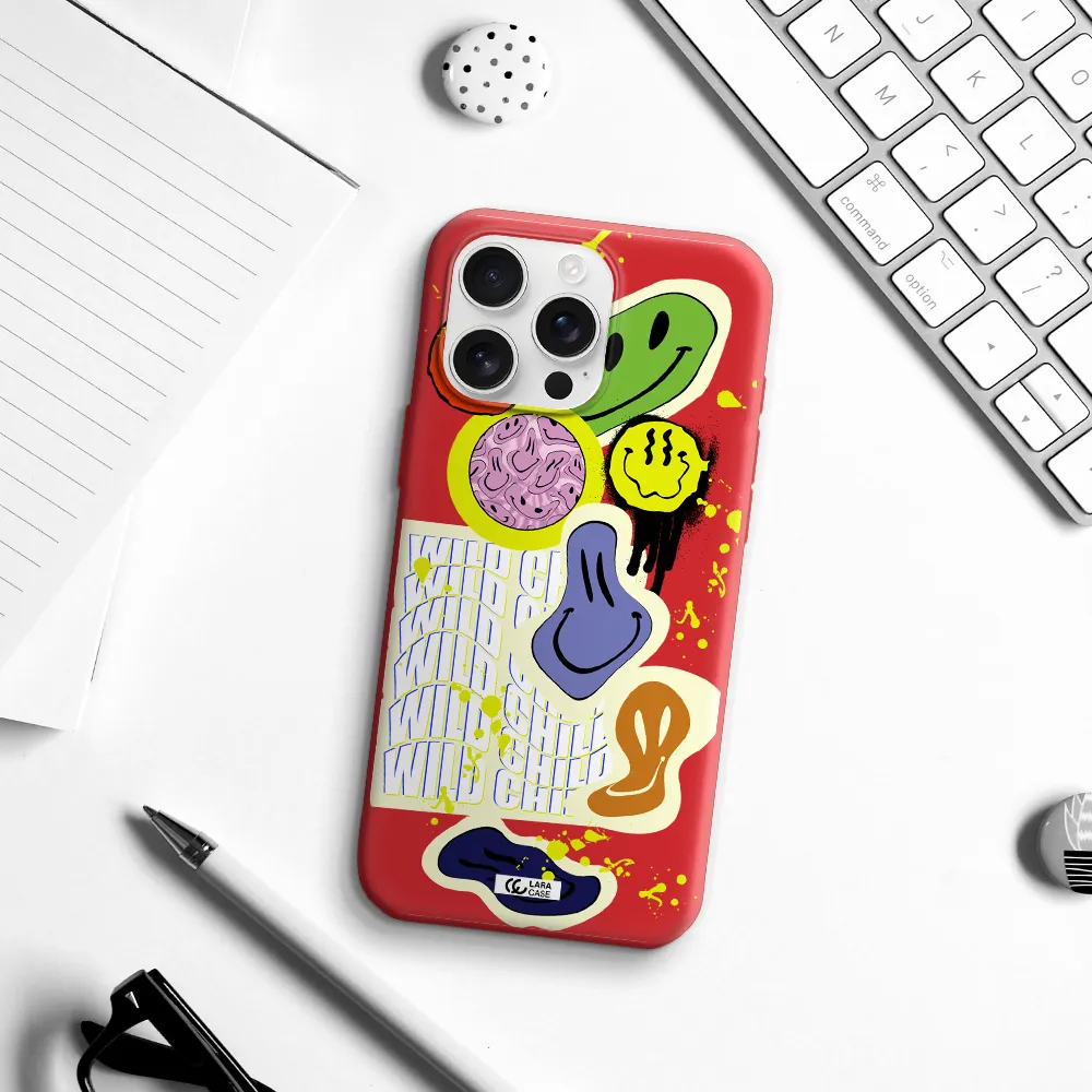 Colorful Emojis Apple Iphone 16 Pro Max Silicone Stone Case
