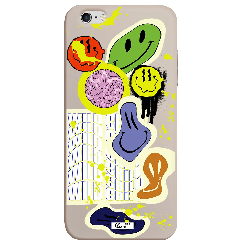 Colorful Emojis Apple iPhone 6 plus Silicone Stone Case