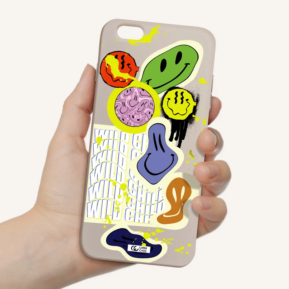 Colorful Emojis Apple iPhone 6 plus Silicone Stone Case