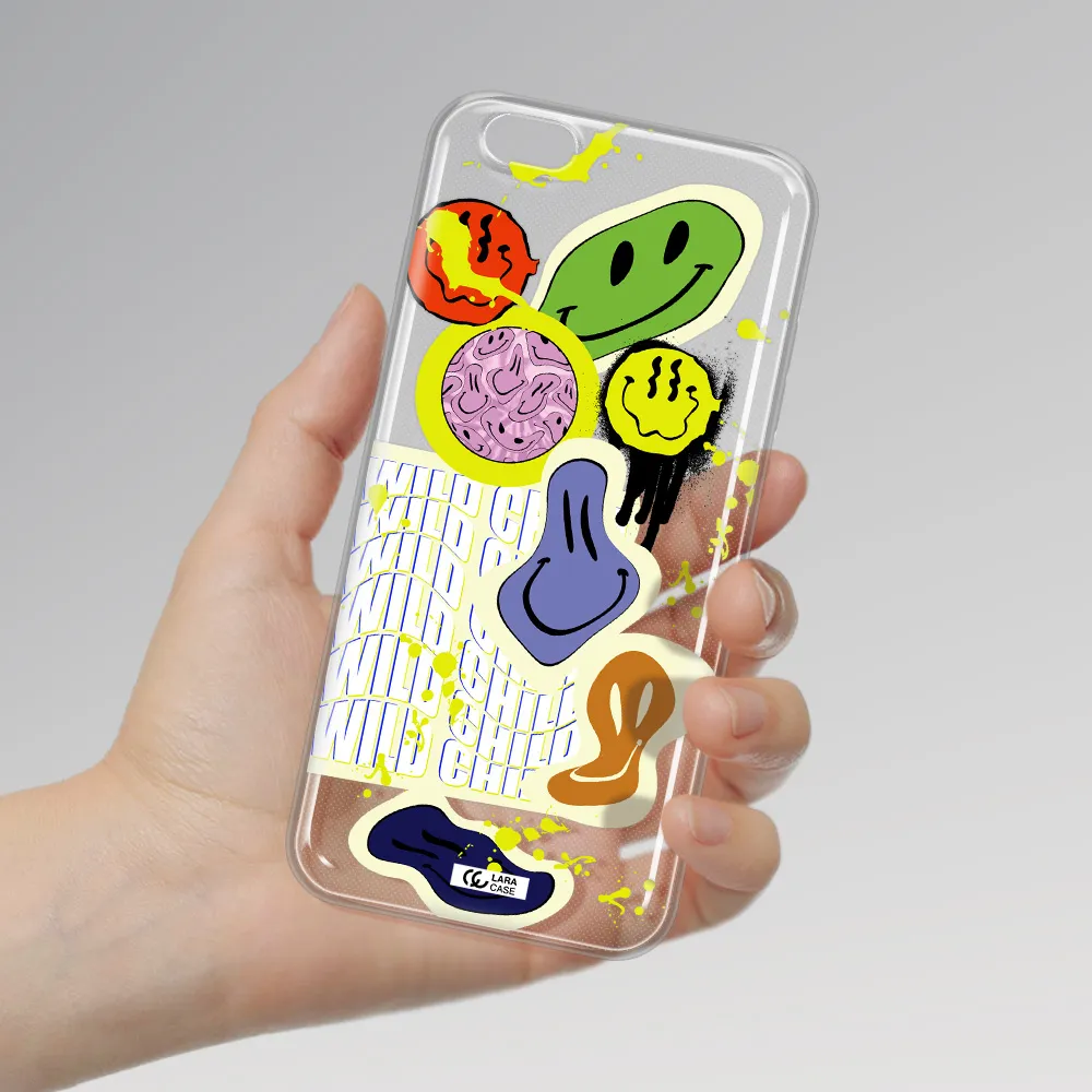 Colorful Emojis Apple iPhone 6 s plus Clear TPU Case