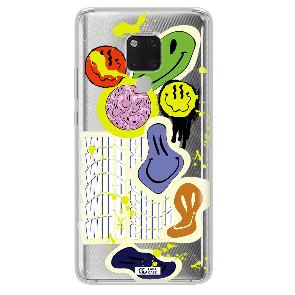 Colorful Emojis Huawei Mate 20X Clear TPU Case