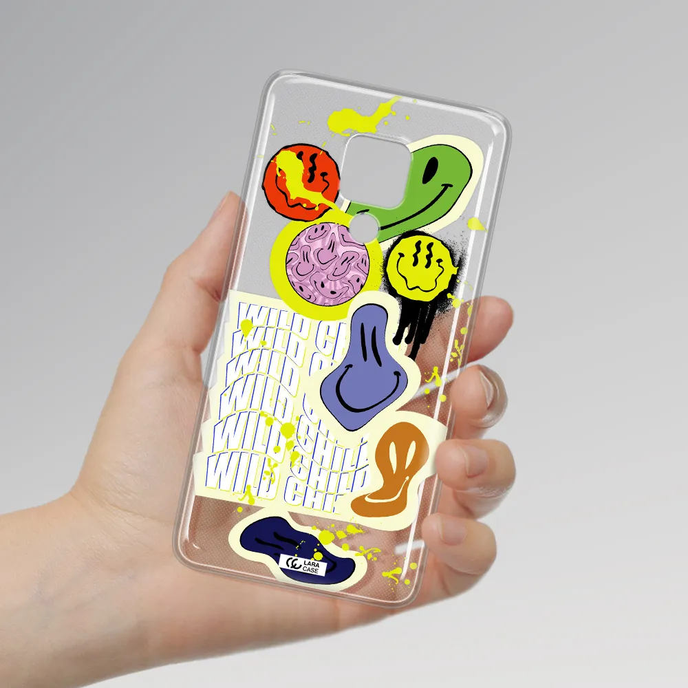 Colorful Emojis Huawei Mate 20X Clear TPU Case