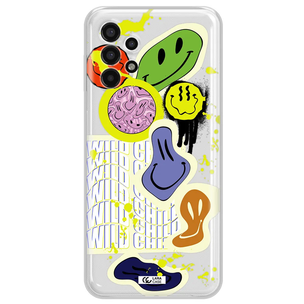 Colorful Emojis Samsung A13 4g Clear TPU Case