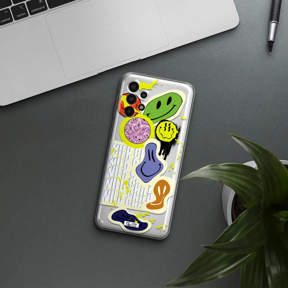 Colorful Emojis Samsung A13 4g Clear TPU Case