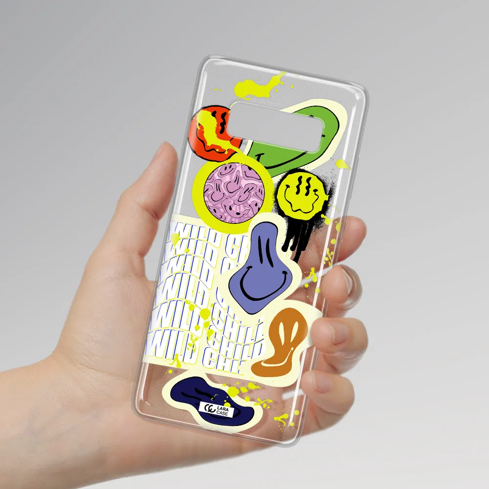 Colorful Emojis Samsung Note 8 Clear TPU Case