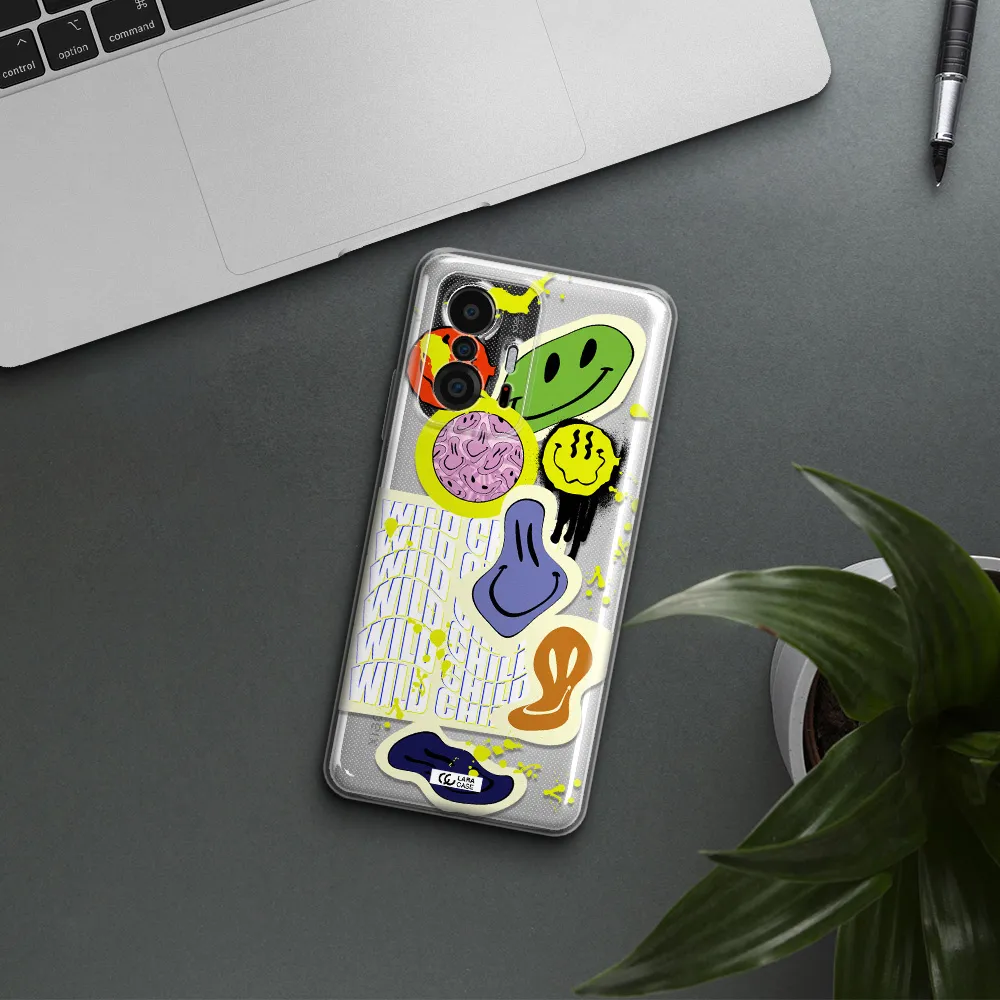 Colorful Emojis Xiaomi 11T Clear Tpu Case