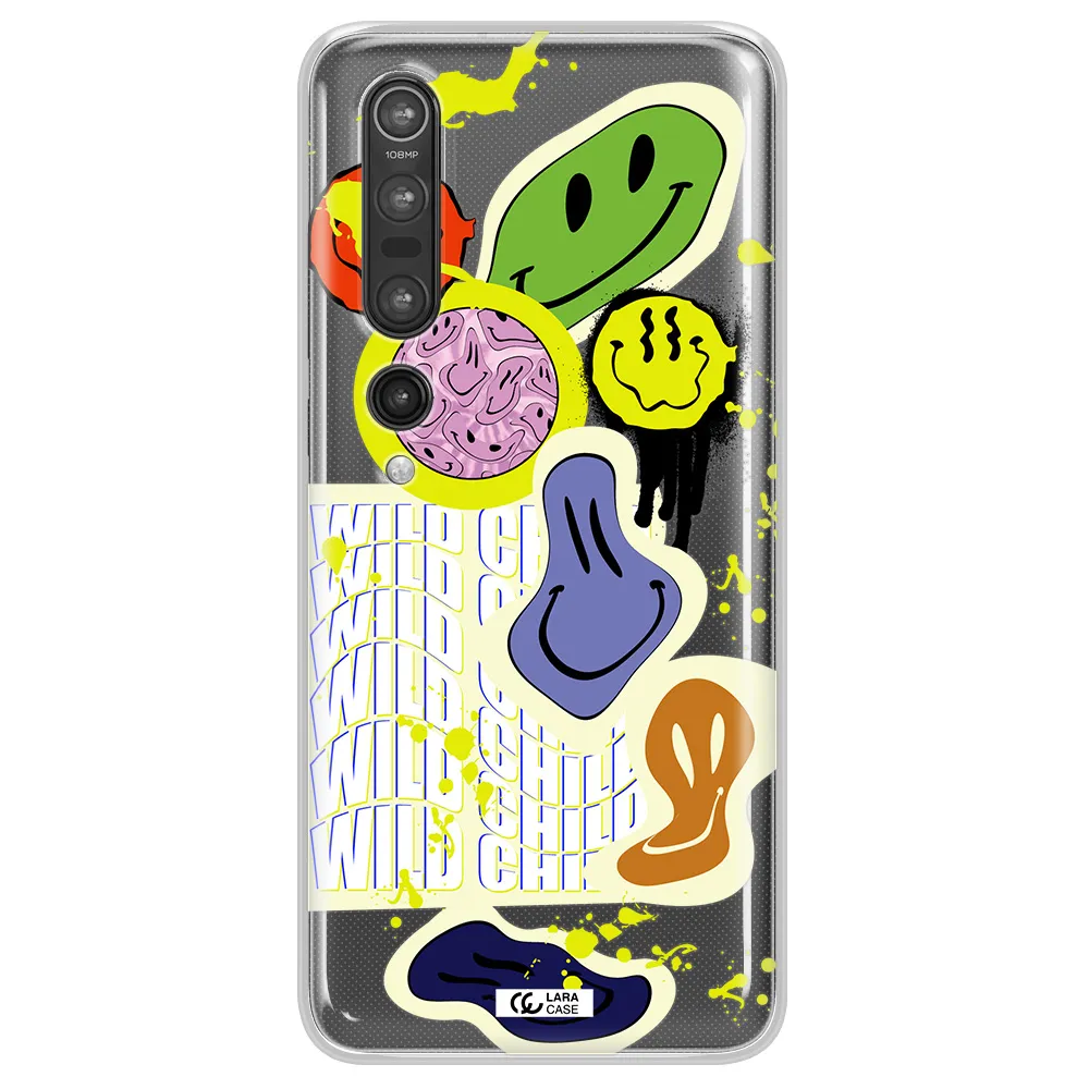 Colorful Emojis Xiaomi Mi 10 Pro Clear TPU Case