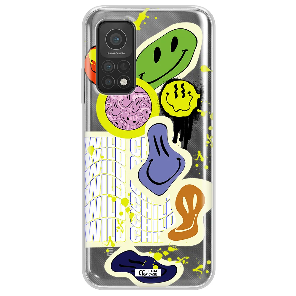 Colorful Emojis Xiaomi Mi 10T Clear TPU Case