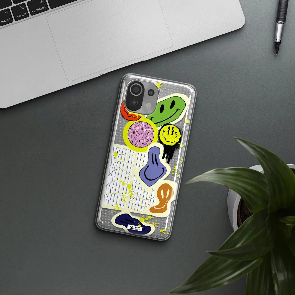 Colorful Emojis Xiaomi Mi 11 Lite Clear TPU Case