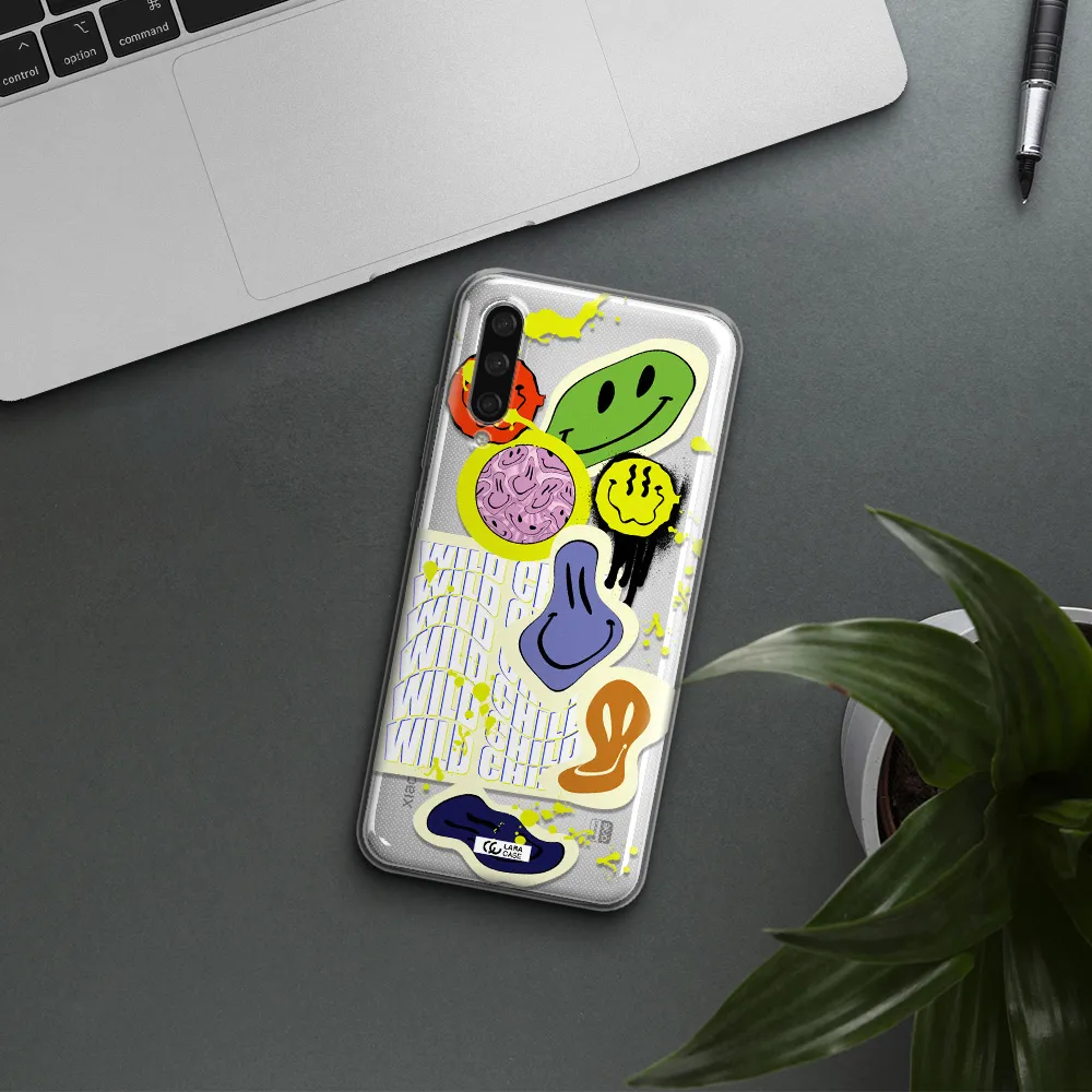 Colorful Emojis Xiaomi Mi A3 Clear Tpu Case