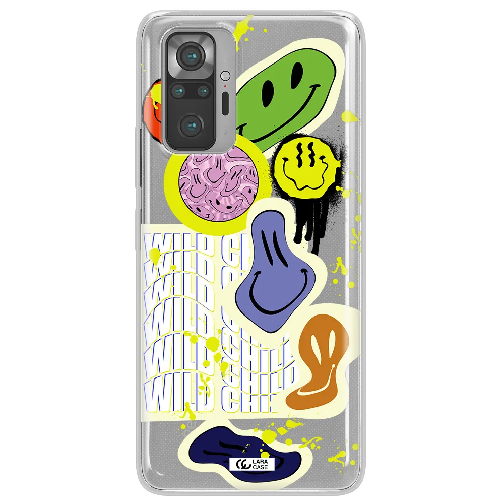 Colorful Emojis Xiaomi Note 10 Pro Clear TPU Case