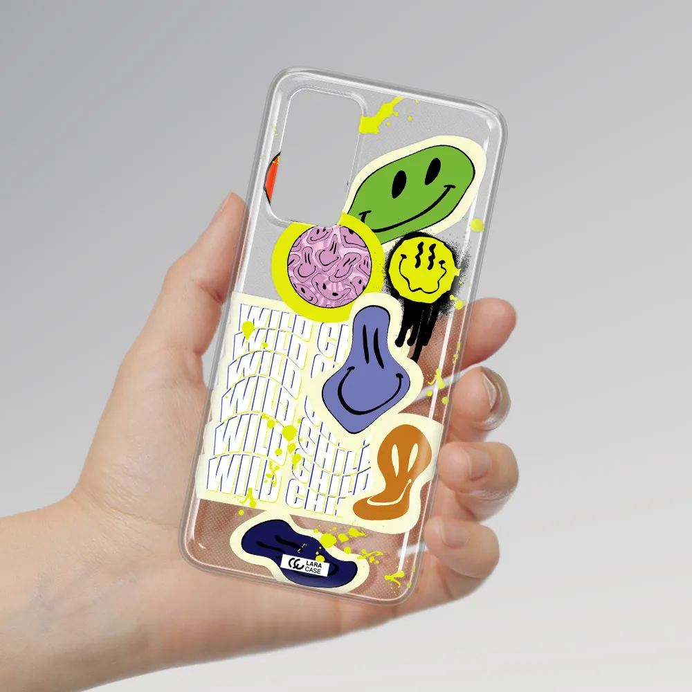 Colorful Emojis Xiaomi Note 11 Pro Clear TPU Case