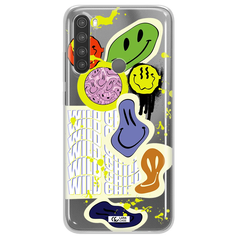 Colorful Emojis Xiaomi Note 8 Clear TPU Case
