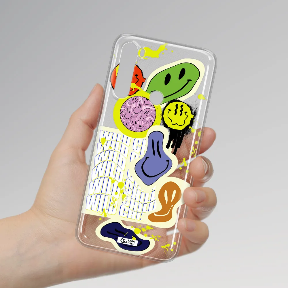 Colorful Emojis Xiaomi Note 8 Clear TPU Case