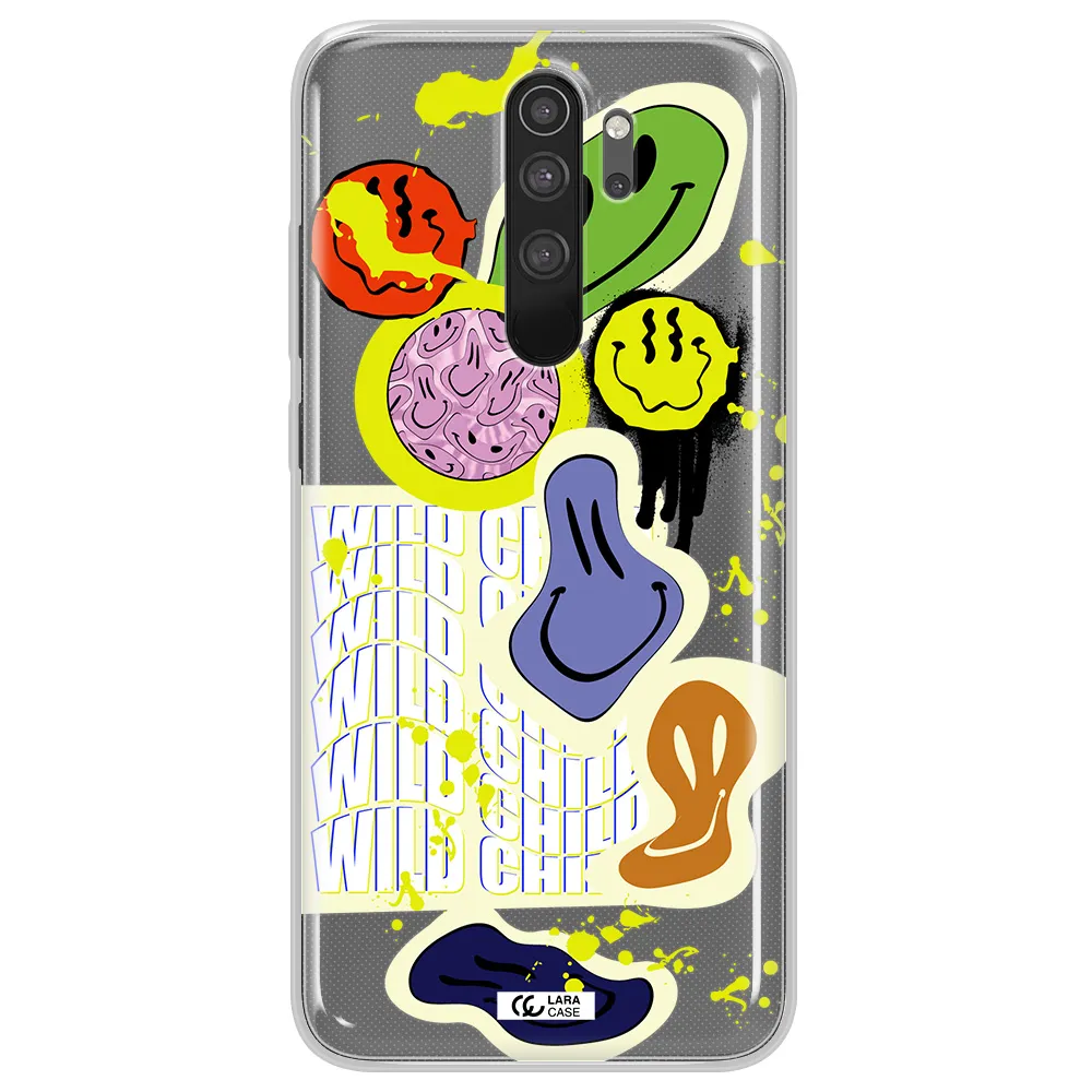 Colorful Emojis Xiaomi Note 8 Pro Clear TPU Case
