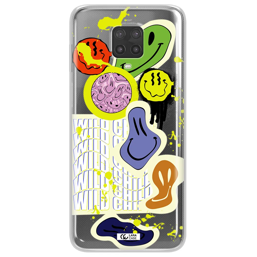 Colorful Emojis Xiaomi Note 9 Pro Clear TPU Case