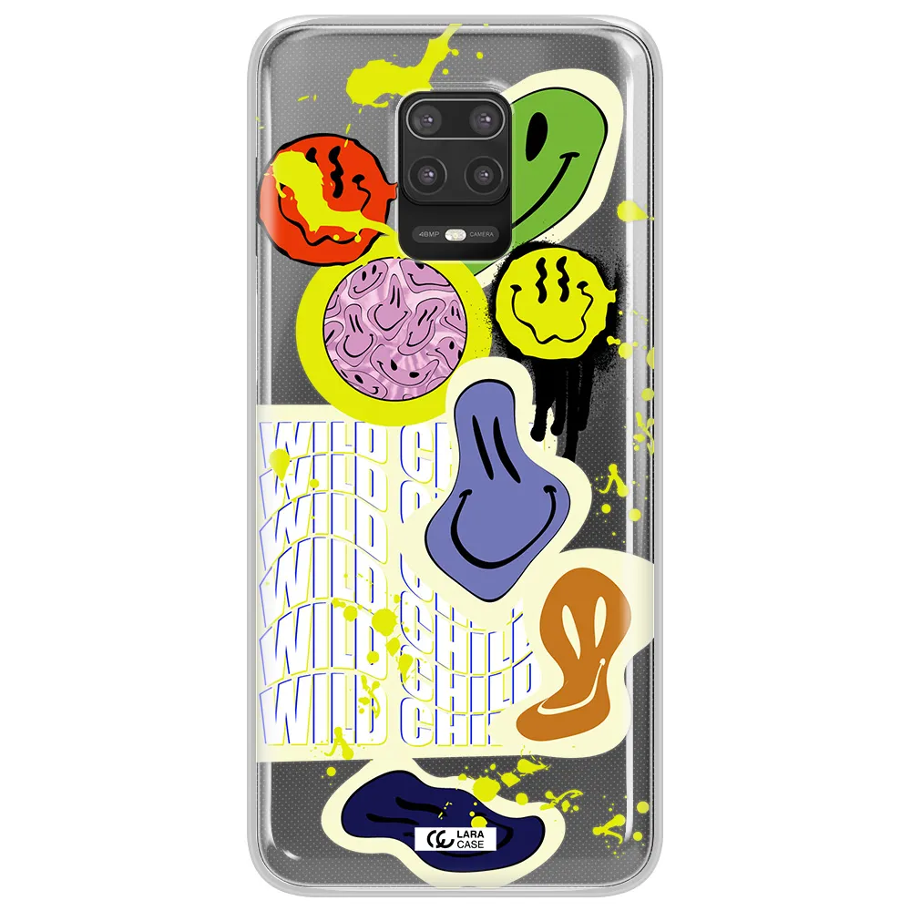 Colorful Emojis Xiaomi Note 9S Clear TPU Case