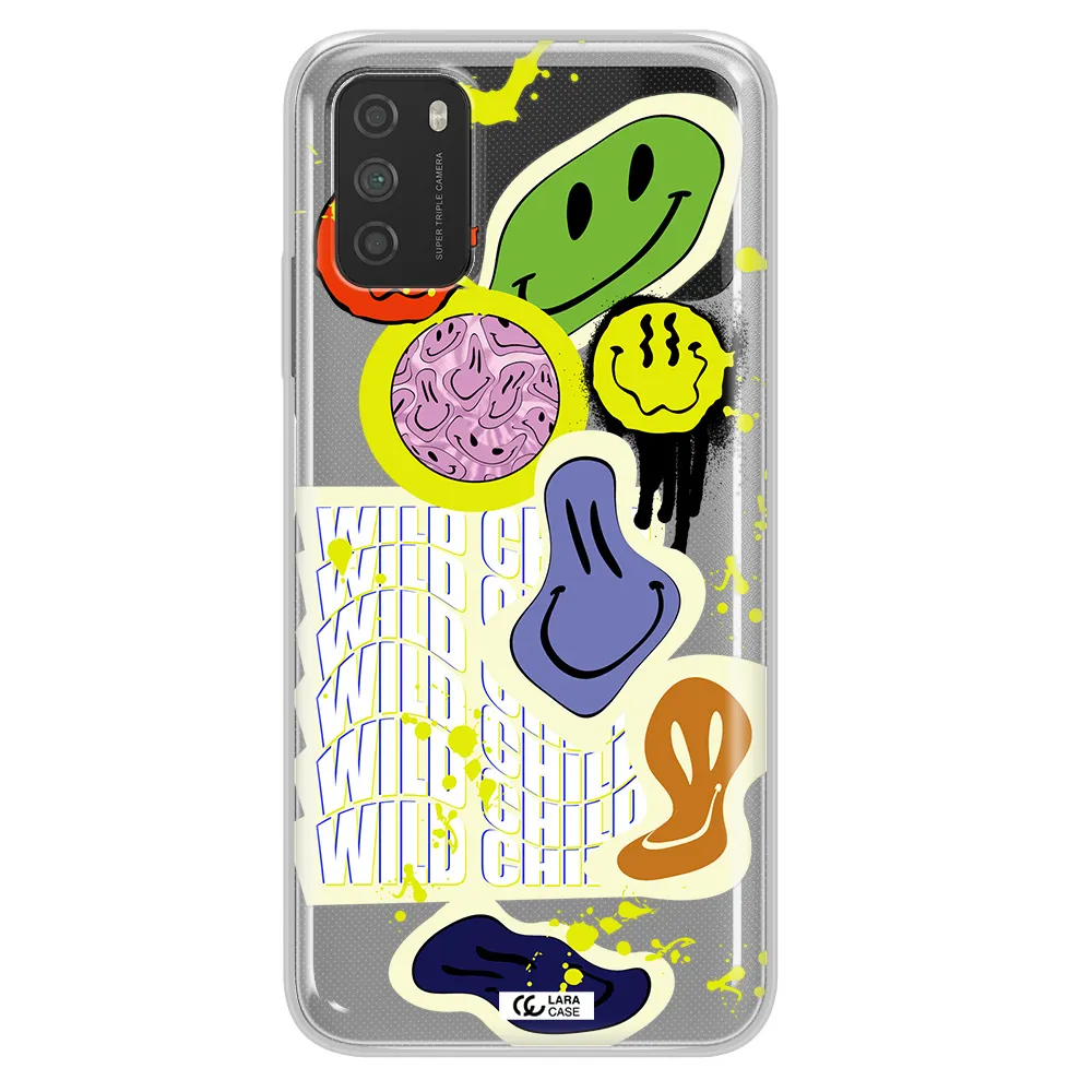 Colorful Emojis Xiaomi Poco M3 Clear TPU Case