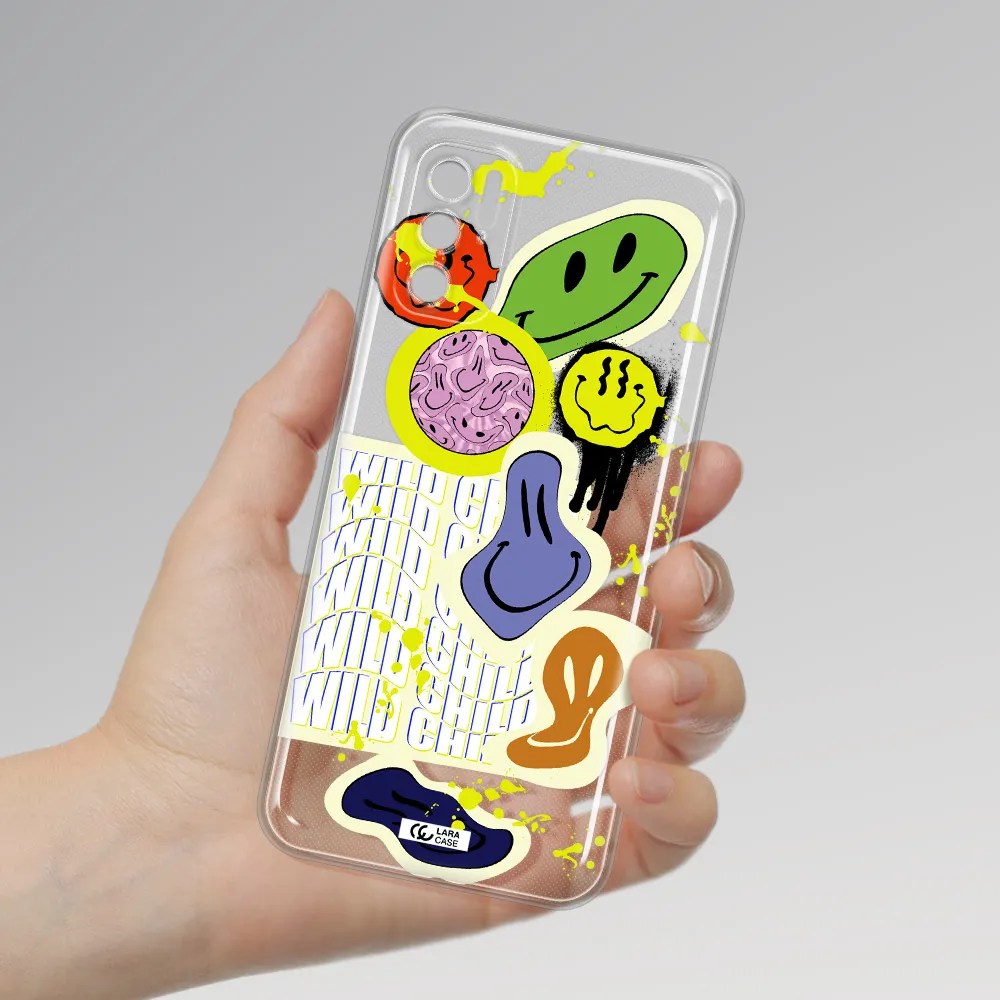 Colorful Emojis Xiaomi Poco M4 Pro 5G Clear Tpu Case