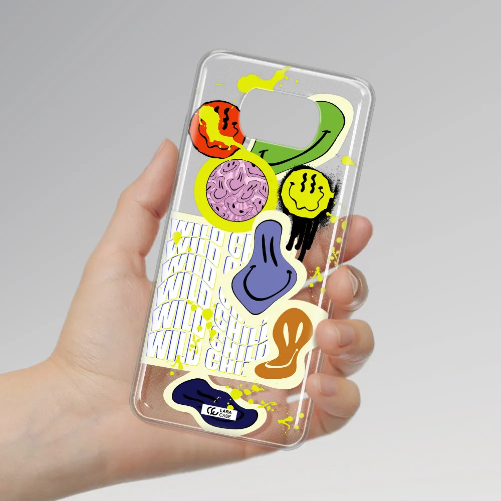 Colorful Emojis Xiaomi Poco X3 Clear TPU Case