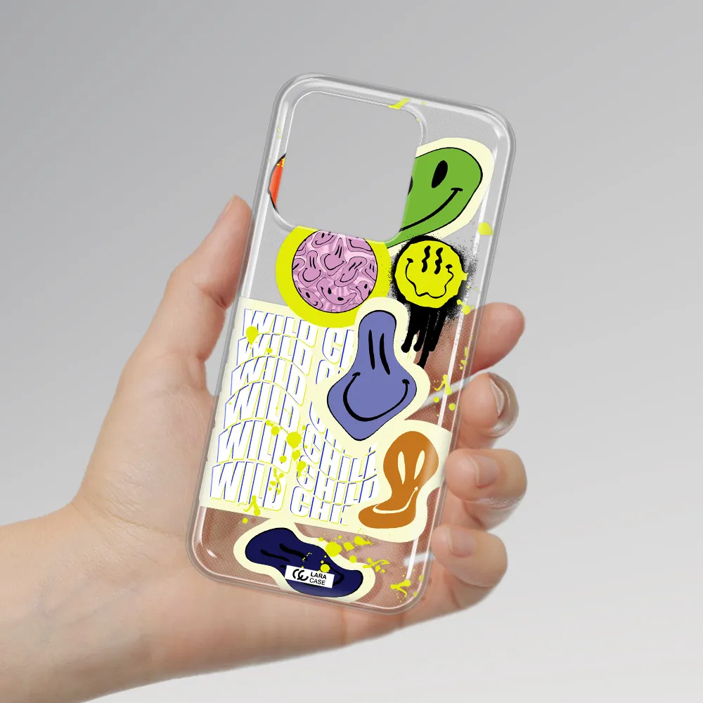 Colorful Emojis Xiaomi Redmi 10A Clear TPU Case