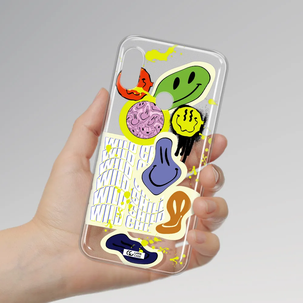 Colorful Emojis Xiaomi Redmi 6 Pro Clear TPU Case