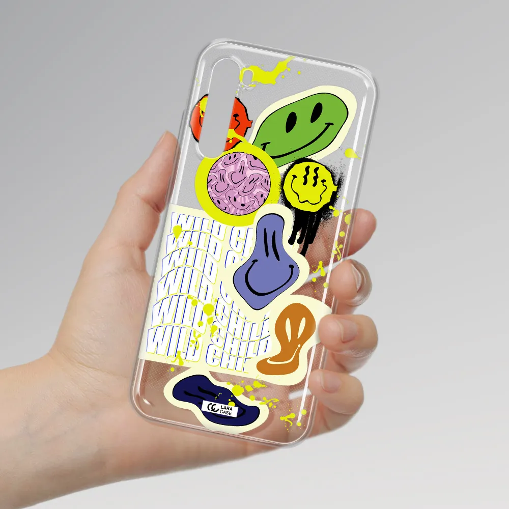 Colorful Emojis Xiaomi Redmi Note 8T Clear Tpu Case