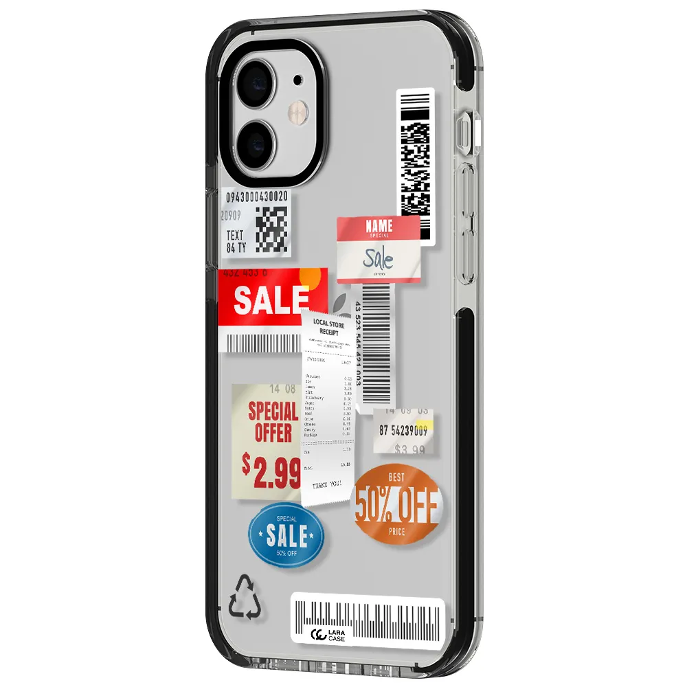 Sale Stickers Apple iPhone 11 impact black border Case