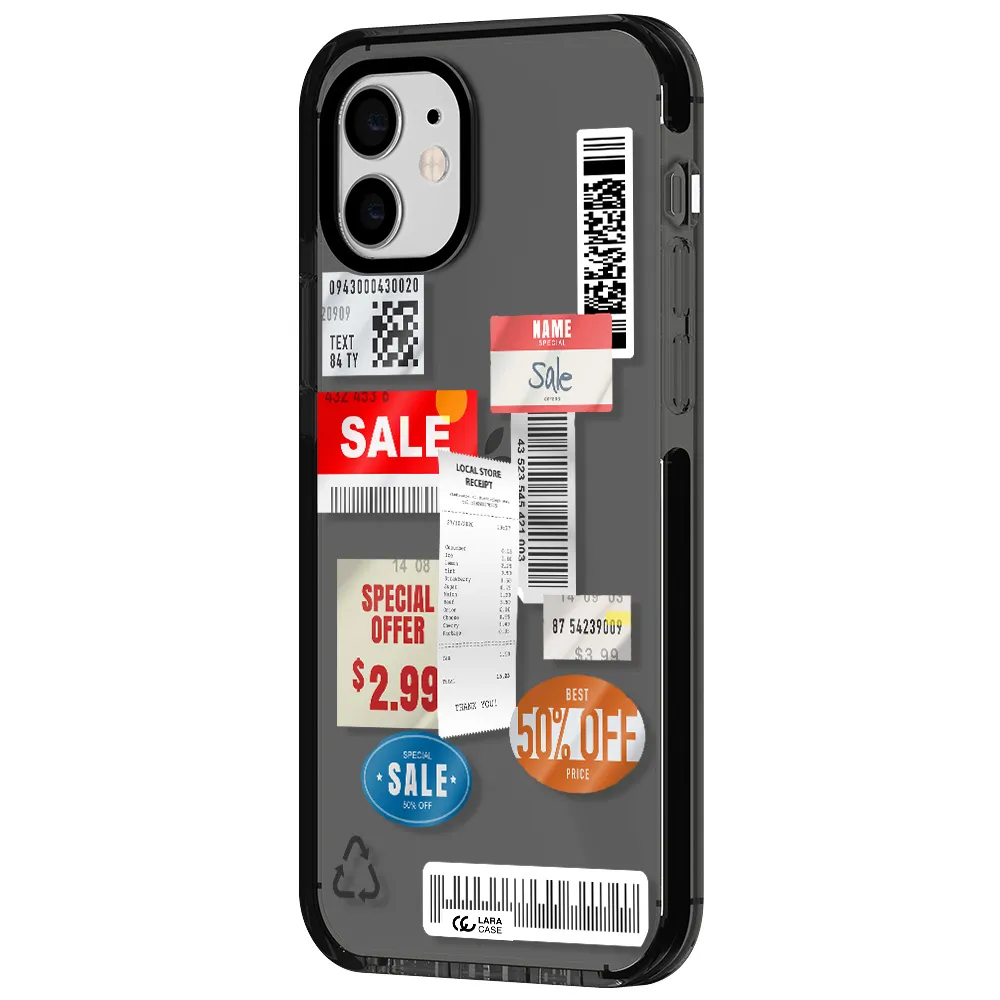 Sale Stickers Apple iPhone 11 impact Smoke Black Case