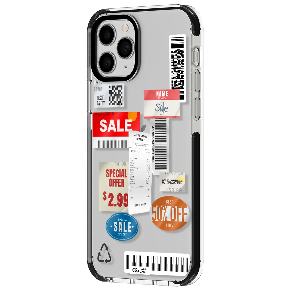 Sale Stickers Apple iPhone 11 pro impact black border Case
