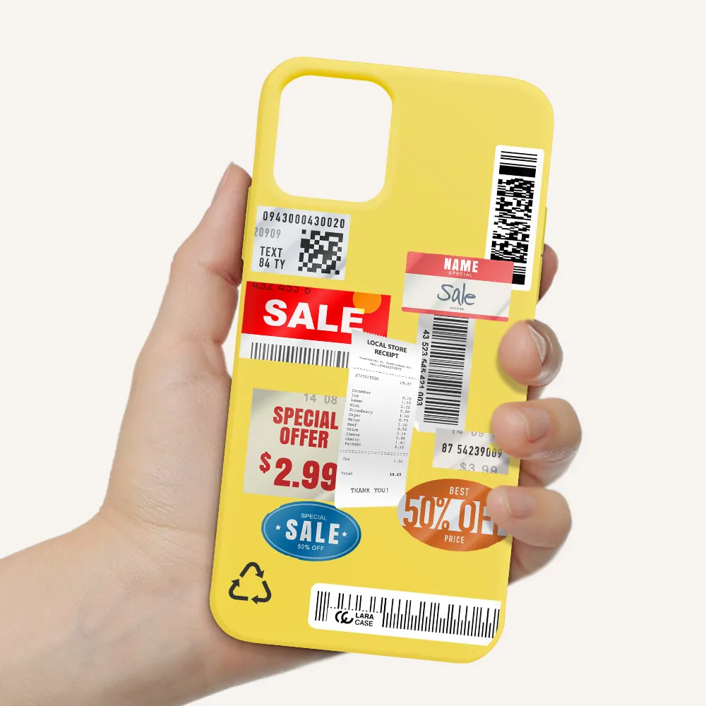 Sale Stickers Apple iPhone 11 pro Silicone canary yellow Case