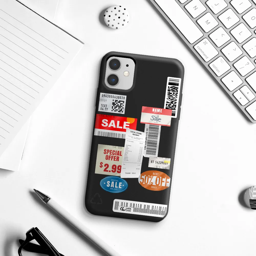 Sale Stickers Apple iPhone 11 Silicone black Case