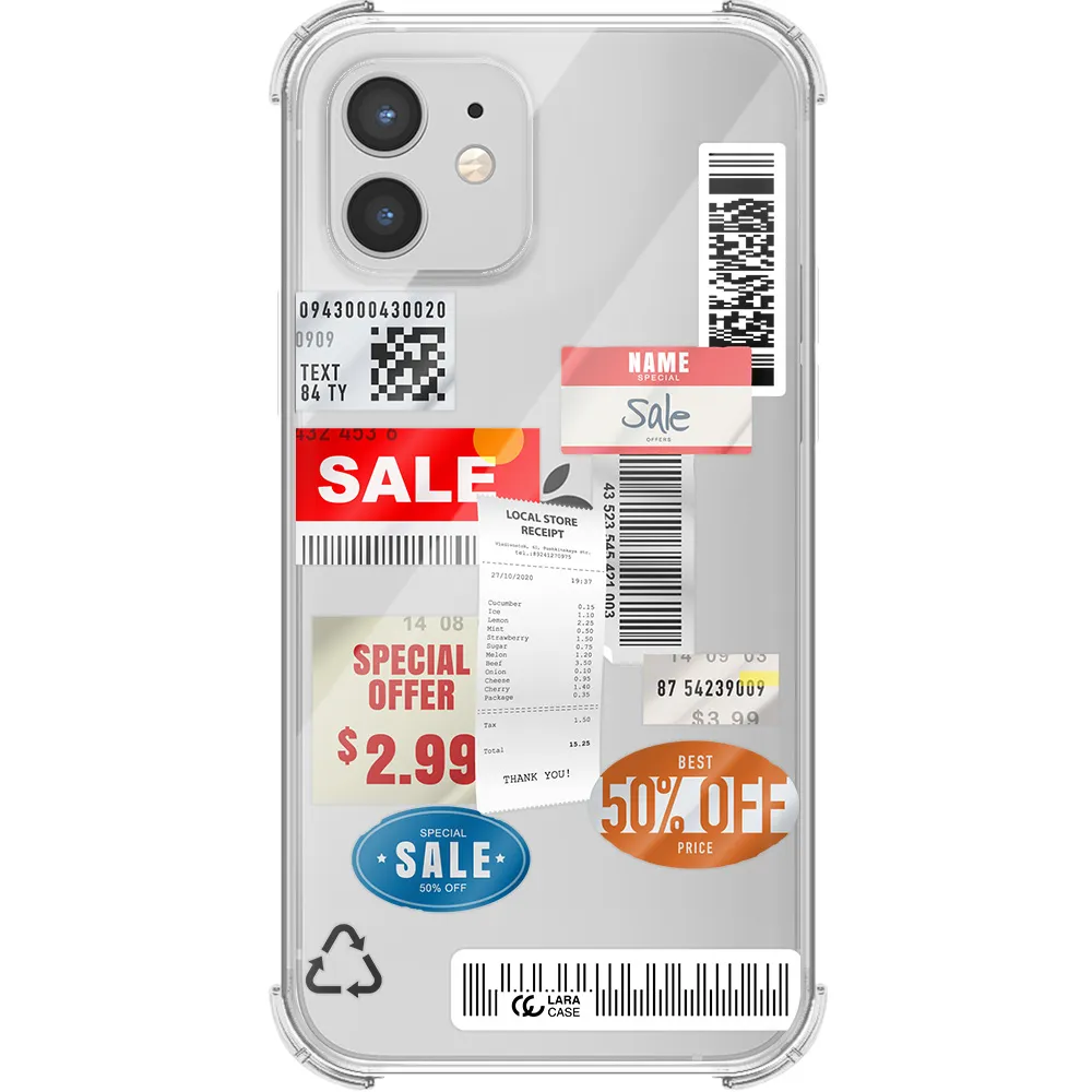 Sale Stickers Apple iPhone 12 mini Clear PC Case
