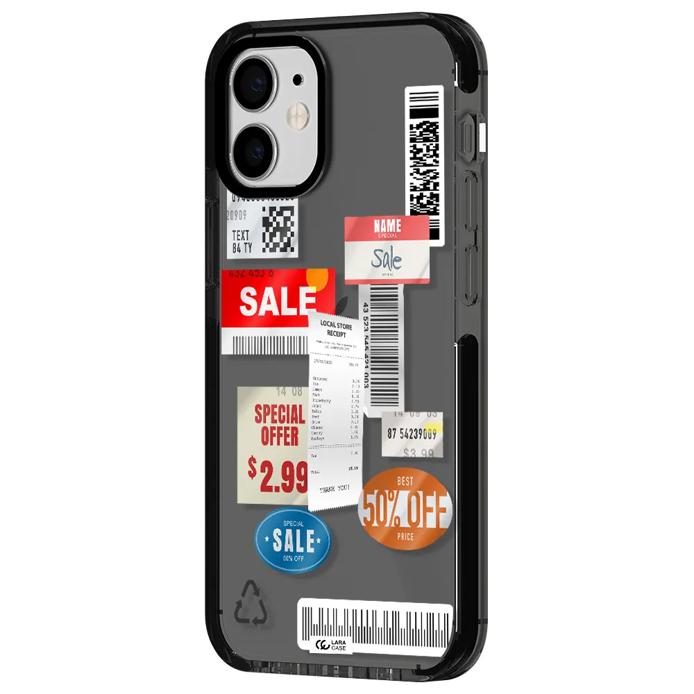 Sale Stickers Apple iPhone 12 mini impact Smoke Black Case