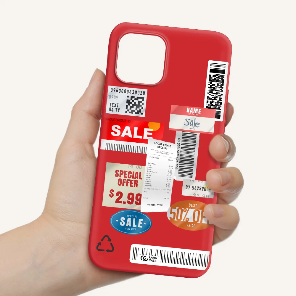 Sale Stickers Apple iPhone 12 mini Silicone Imperial Red Case