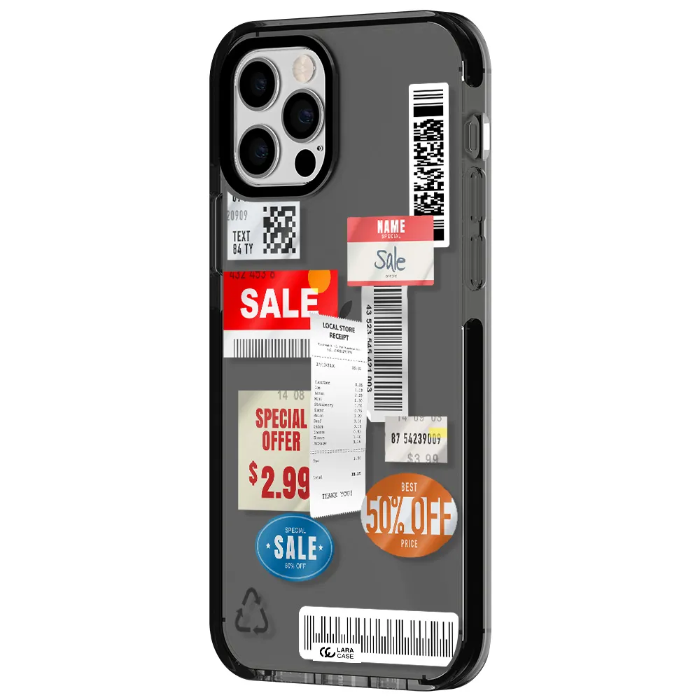 Sale Stickers Apple iPhone 12 pro impact Smoke Black Case