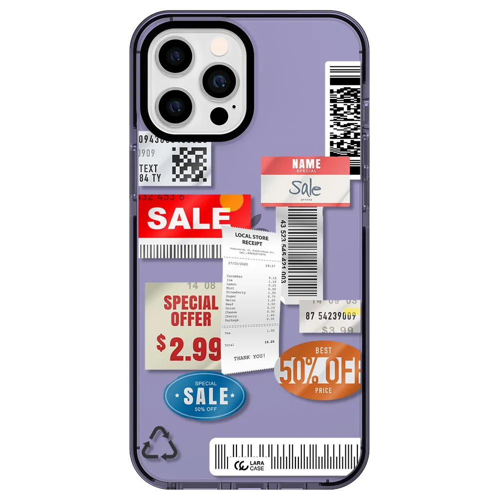 Sale Stickers Apple iPhone 12 pro max impact Lilac Case