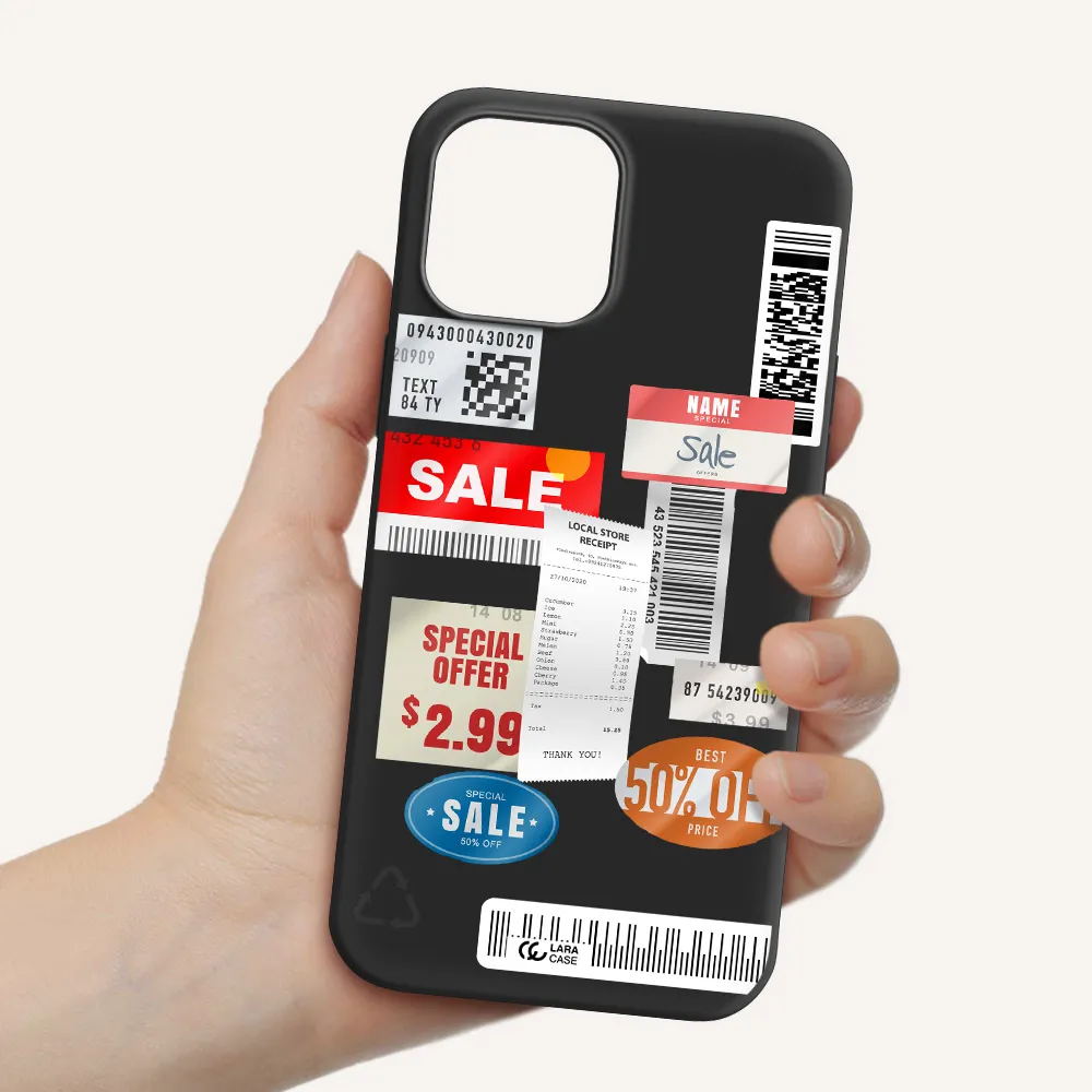 Sale Stickers Apple iPhone 12 pro Silicone black Case