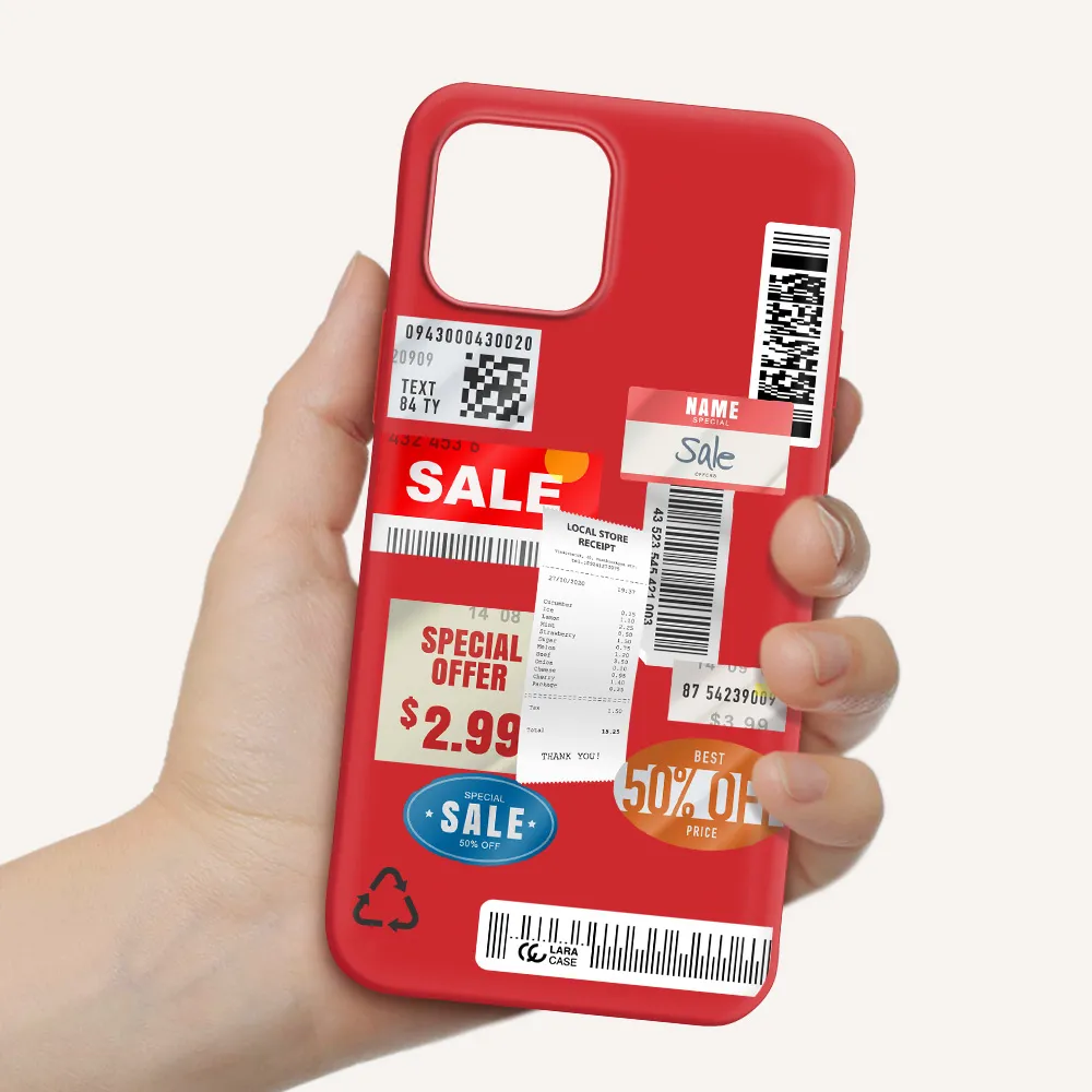 Sale Stickers Apple iPhone 12 Silicone Imperial Red Case