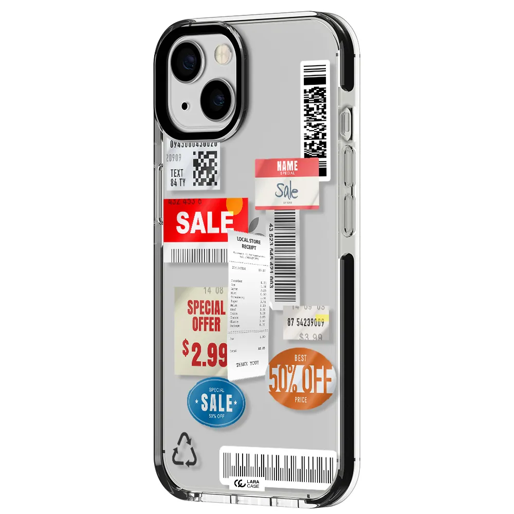 Sale Stickers Apple iPhone 13 impact black border Case