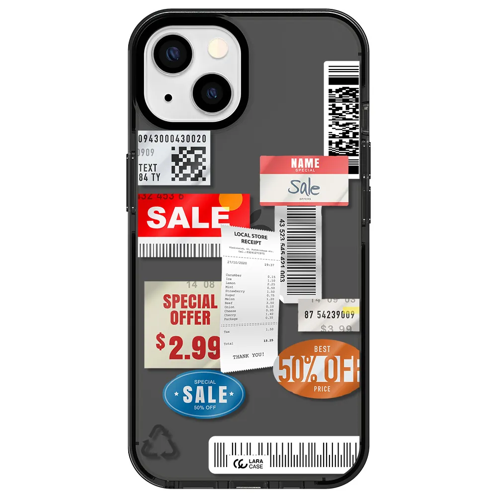 Sale Stickers Apple iPhone 13 impact Smoke Black Case