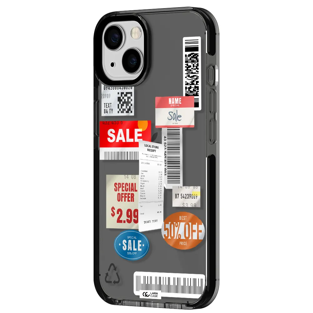 Sale Stickers Apple iPhone 13 impact Smoke Black Case