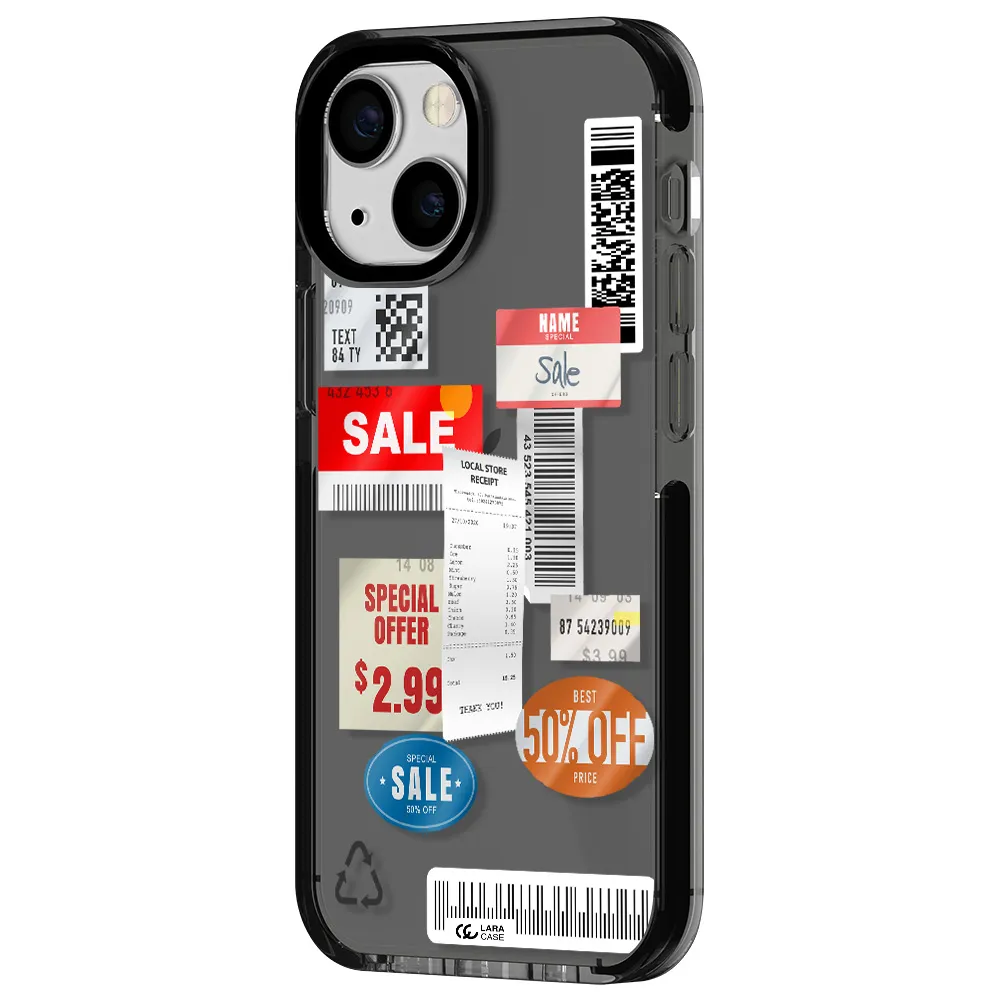 Sale Stickers Apple iPhone 13 mini impact Smoke Black Case