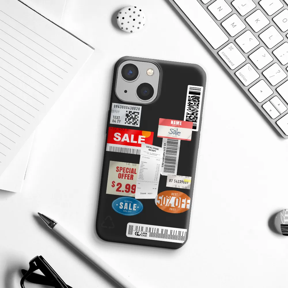 Sale Stickers Apple iPhone 13 mini Silicone black Case