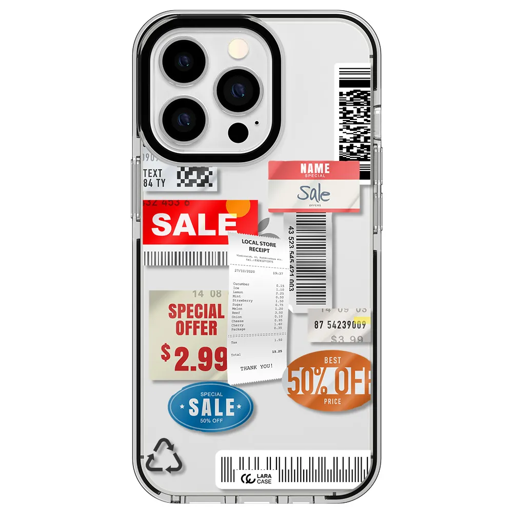 Sale Stickers Apple iPhone 13 Pro impact black border Case