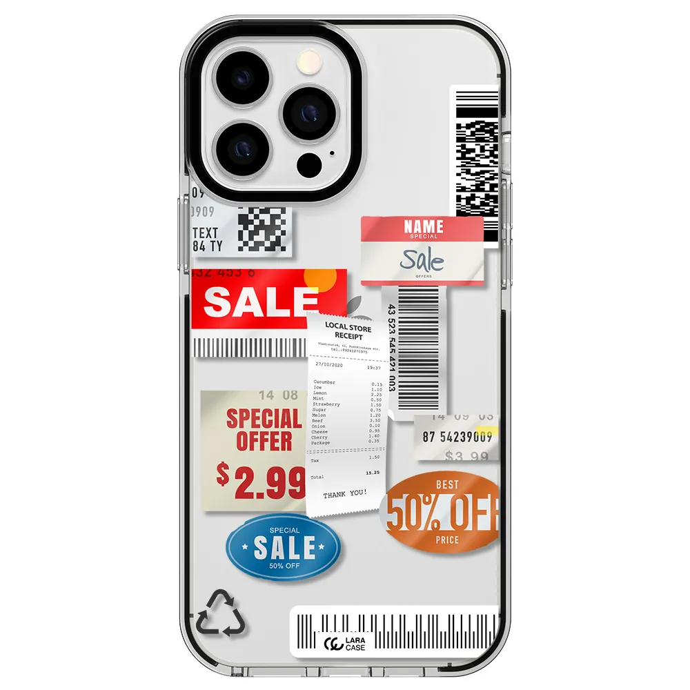 Sale Stickers Apple iPhone 13 Pro Max impact black border Case